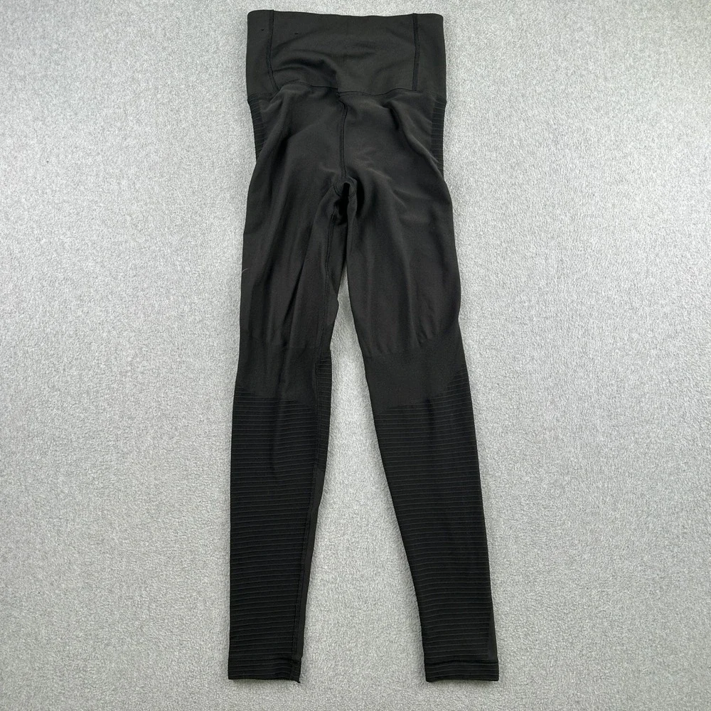 Nike Leggings Womens M Black Dri-FIT Zonal Strength Training Ribbed Athletic